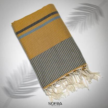 Sofra textile Chevron towel GOLD